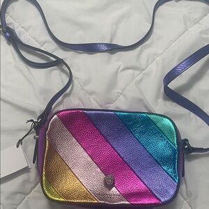 Colorful Striped Crossbody Bag